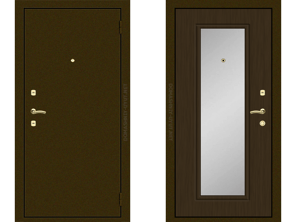 Входная дверь с зеркалом ЗР-4