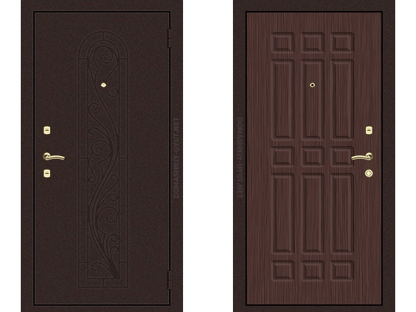Входная дверь с элементами ковки КВ-8